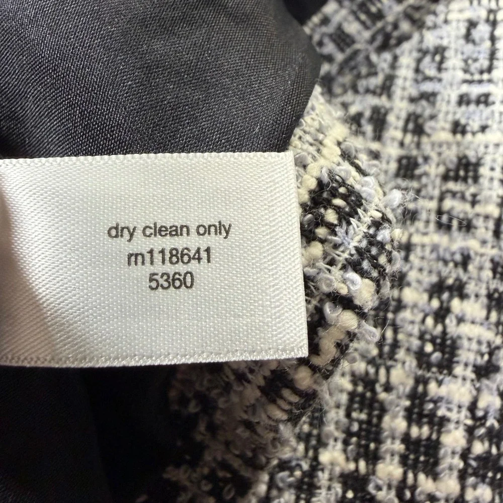 Lane Bryant Moto Jacket Women 24 Black White Tweed Sequin Biker Blazer NWT